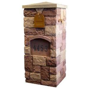   22 Random Rock Mailbox Kit (Tri Sedona Red)