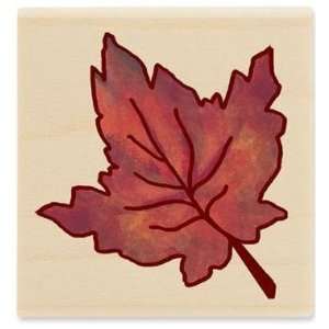  Red Fall Leaf   Rubber Stamps Arts, Crafts & Sewing