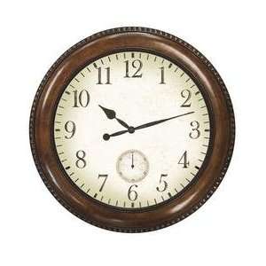  Antique Walnut Finish Resin Wall Clock: Electronics