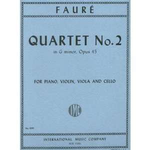 Faure Gabriel Piano Quartet No. 2 in g minor Op. 45 Violin 