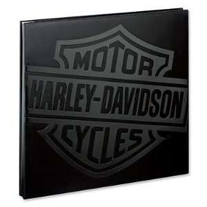  Harley Davidson 12x12 Black Logo Scrapbook Album 
