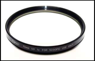 Canon Scoopic 72mm UV 1x For Scoopic Use Only