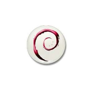  Debian Penguin Mini Button by  Patio, Lawn 
