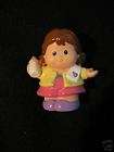 Fisher Price Little People MOM MOTHER w/ BOTTLE ~ yellow jacket 