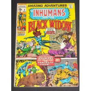   Adventures #2 Silver Age Marvel Comic Book Black Widow Inhumans Kirby