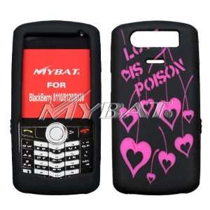 Blackberry 8110, 8120, 8130 Laser Love Poison (Hot Pink/Black) Skin 