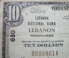1929 $10 NATIONAL BANK NOTE ★ LEBANON NTL BANK ★ PA 680 