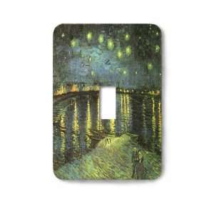Van Gogh Starry Nighton the Rhone Decorative Steel Switchplate Cover