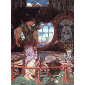   painting name The Lady of Shalott, By Hunt William Holman Home