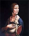 Da Vinci Lady with an Ermine Repro, Museum Quality Oil Painting 