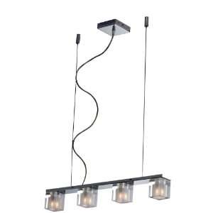 ET2 Lighting Blocs 4 Light Pendant in Polished Chrome Finish   E22035 