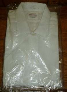 Vintage 60s Pennys NEW OLD STOCK White Button Shirt  