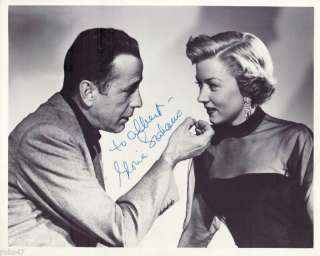   Grahame inscribed autograph In A Lonely Place with Humphrey Bogart