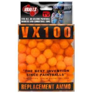 Balls VX100 Target Paintballs 100 Pack Orange:  Sports 