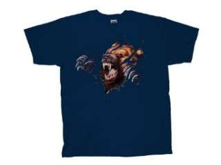  Grizzly Bear T Shirt Grizzly Shred Rip Through Clothing