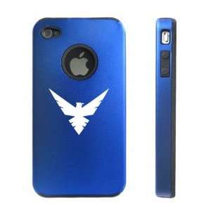   Blue D221 Aluminum & Silicone Case Phoenix Eagle Bird: Cell Phones