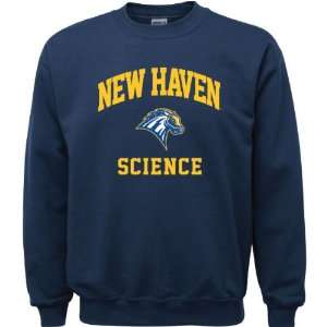 New Haven Chargers Navy Youth Science Arch Crewneck Sweatshirt