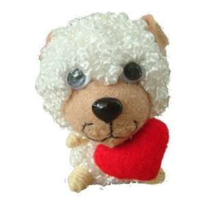   Keychain Poodle in Love Baby Animal Series From Thailand Free Shipping
