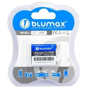 Blumax Li Ion replacement battery for OLYMPUS LI 50B / PENTAX D Li92 