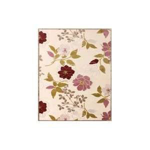   Rose Garden 44704 Cream Plum 7 6 X 10 6 Area Rug