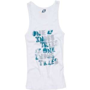  One Industries Bodin Womens Tank Casual Shirt   White 