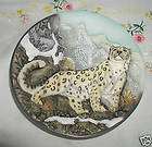 THE SNOW LEOPARD FIERCE AND FREE THE BIG CATS PLATE