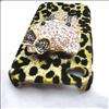   DELUXE BLACK / WHITE hello kitty leopard case cover iPhone 4 4S  