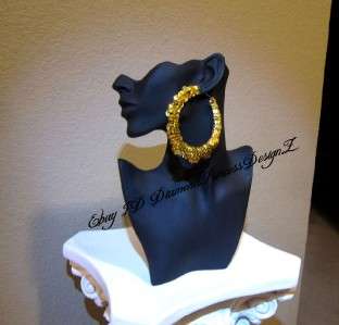   Basketball Wives POParazzi BILLIONAIRE Sequin Large Bamboo Earrings