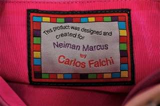   for Neiman Marcus Pink & Black Python Handbag Like Nu Condition  