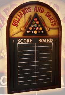 BILLIARDS / DARTS SCOREBOARD CHALKBOARD SCORE KEEPER  