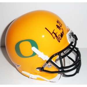 Lamichael James Autographed/Hand Signed Oregon Ducks Mini Helmet 