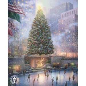   Kinkade   Christmas in New York Artists Proof Canvas