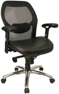 Mesh Back Leather Seat Ergo Computer Office Desk Chair  