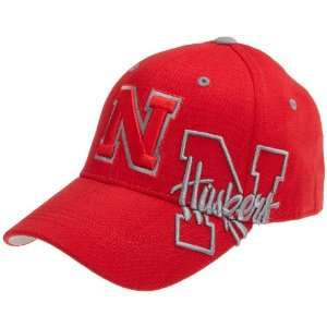  Nebraska Cornhuskers Bootleg Hat, Red, One Fit Sports 