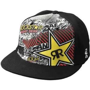   : Answer Racing Rockstar Flexfit Hat   Small/Medium/Black: Automotive