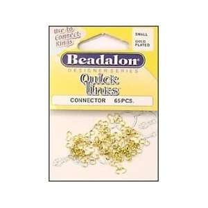  Beadalon Connectors Quick Links Small Gold 65pc: Arts 