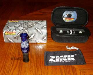  GOOSE CALL OF DEATH+CASE+BAND+DVD+REEDS BLUEBERRY SWIRL&BLACK STEALTH