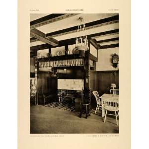 1915 Print Tea Room Detroit Chittenden Kotting Architecture Interior 