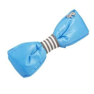  Blue Nylon Sponge Bowknot Bow Pin Hair Clip for Girl 
