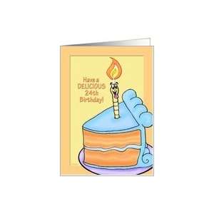  Tasty Cake Humorous 24th Birthday Card Card Toys & Games