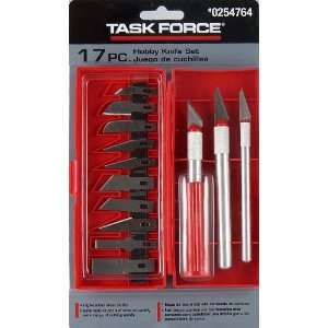  Task Force 17 Piece Hobby Knife Set #0254764: Arts, Crafts 