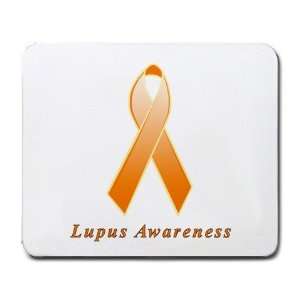  Lupus Awareness Ribbon Mouse Pad