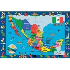  Fun Time FT 131 5376 5.25 ft. x 7 ft.6 in. Map of Mexico 