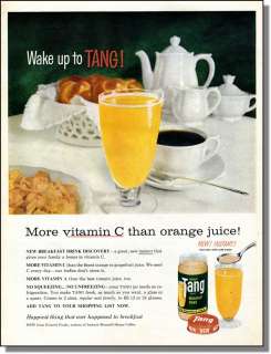 1959 Breakfast Table   Wake up to Tang   Print Ad  