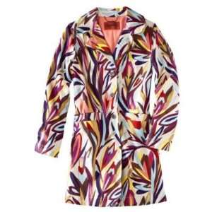 Missoni for Target Womens Floral Jacquard Colore Trench Coat   Size 