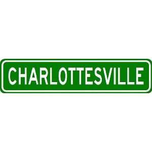  CHARLOTTESVILLE City Limit Sign   High Quality Aluminum 