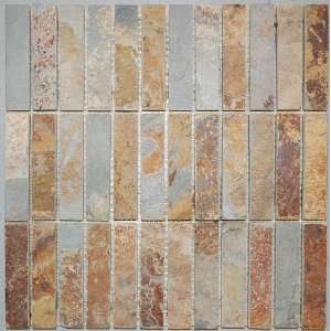  1x4 Slate Backsplash Bathroom Mosaic Stone Tile 1x4slate 