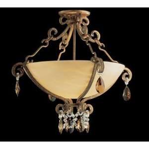 Nulco 5872 42 Birds Eye Bronze and Alabaster La Jolla Tuscan Two Light 