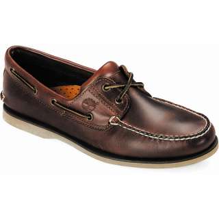 Mens Timberland Classic 2 Eye Boat Shoe Boat Shoes Rootbeer Smooth 