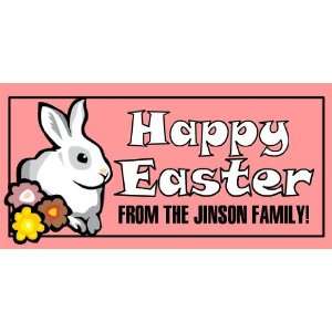  3x6 Vinyl Banner   Happy Easter Bunny 